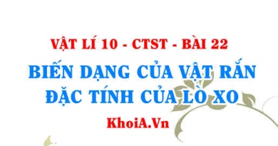 Biến dạng kéo, biến dạng nén của vật rắn, các đặc tính của lò xo - Vật lí 10 bài 22